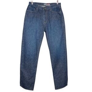 Oakley Industrial Straight Leg Denim Jeans Loose Fit 32X34 Dark Blue Retro Y2K
